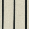 ANTE DECOR Burgess Printed Cotton Stripe Made To Measure Roman Blind White Black