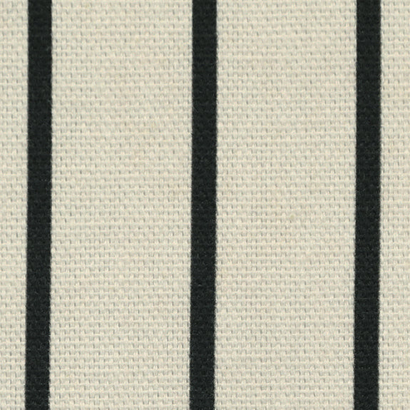 ANTE DECOR Burgess Printed Cotton Stripe Made To Measure Curtains White Black