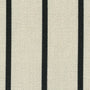 ANTE DECOR Burgess Printed Cotton Stripe Made To Measure Curtains White Black Sample Image