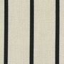 ANTE DECOR Burgess Printed Cotton Stripe Made To Measure Roman Blind White Black Sample Image