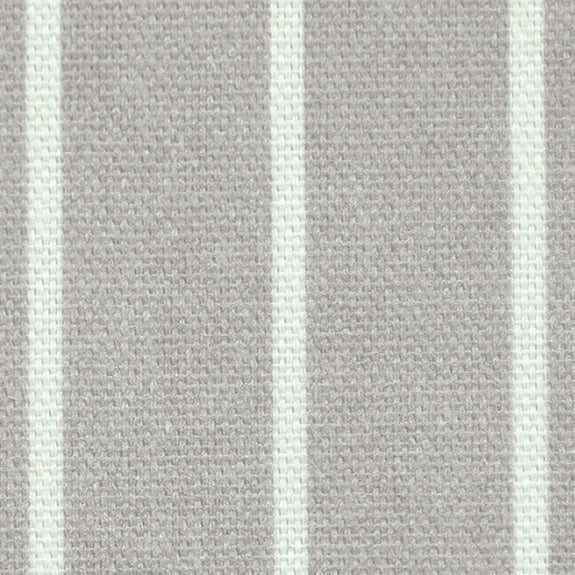 ANTE DECOR Burgess Printed Cotton Stripe Made To Measure Roman Blind Soft Grey