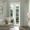 ANTE DECOR Burgess Printed Cotton Stripe Made To Measure Curtains Soft Grey