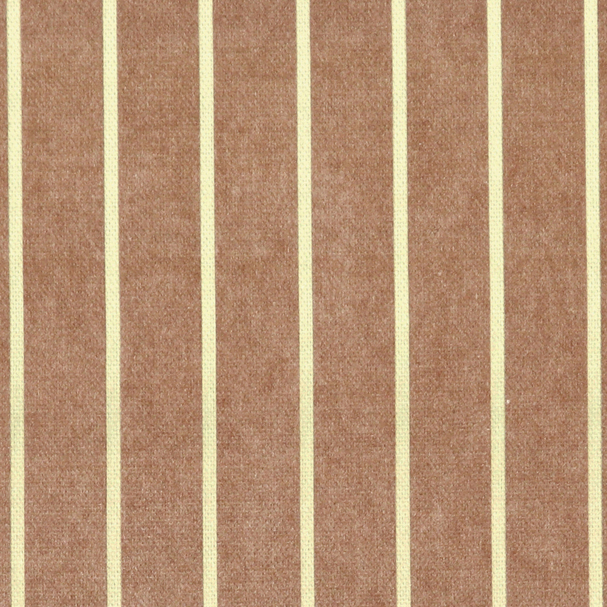 ANTE DECOR Burgess Printed Cotton Stripe Fabric Sienna