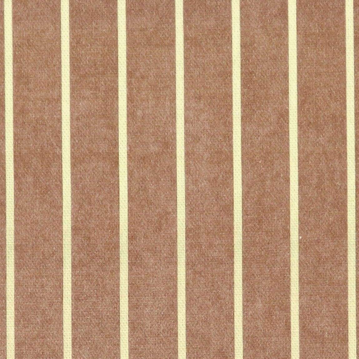 ANTE DECOR Burgess Printed Cotton Stripe Fabric Sienna