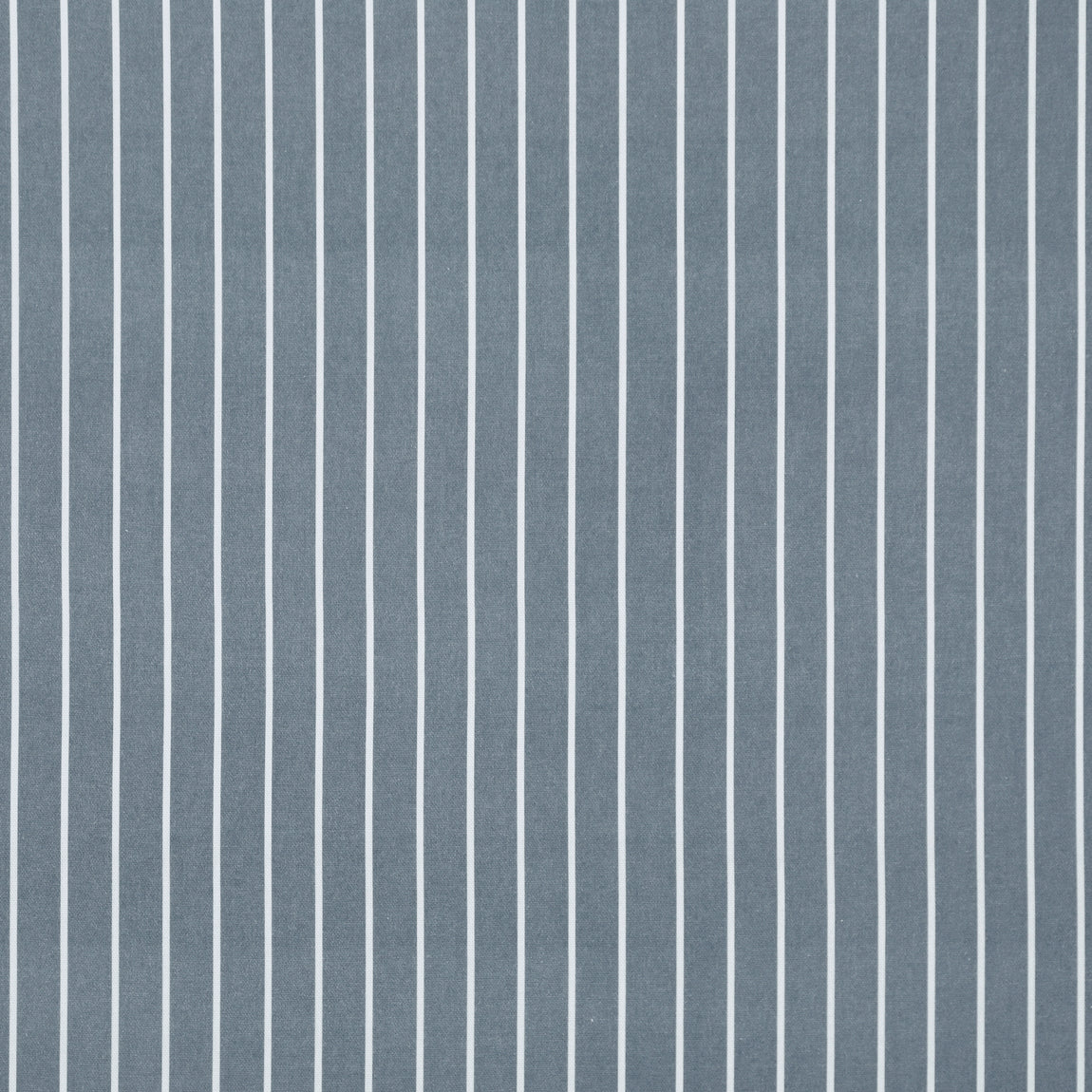 ANTE DECOR Burgess Printed Cotton Stripe Fabric Blue