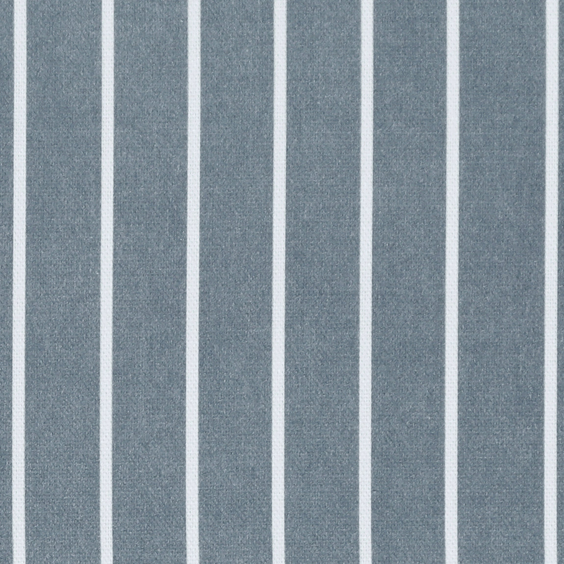 ANTE DECOR Burgess Printed Cotton Stripe Fabric Blue