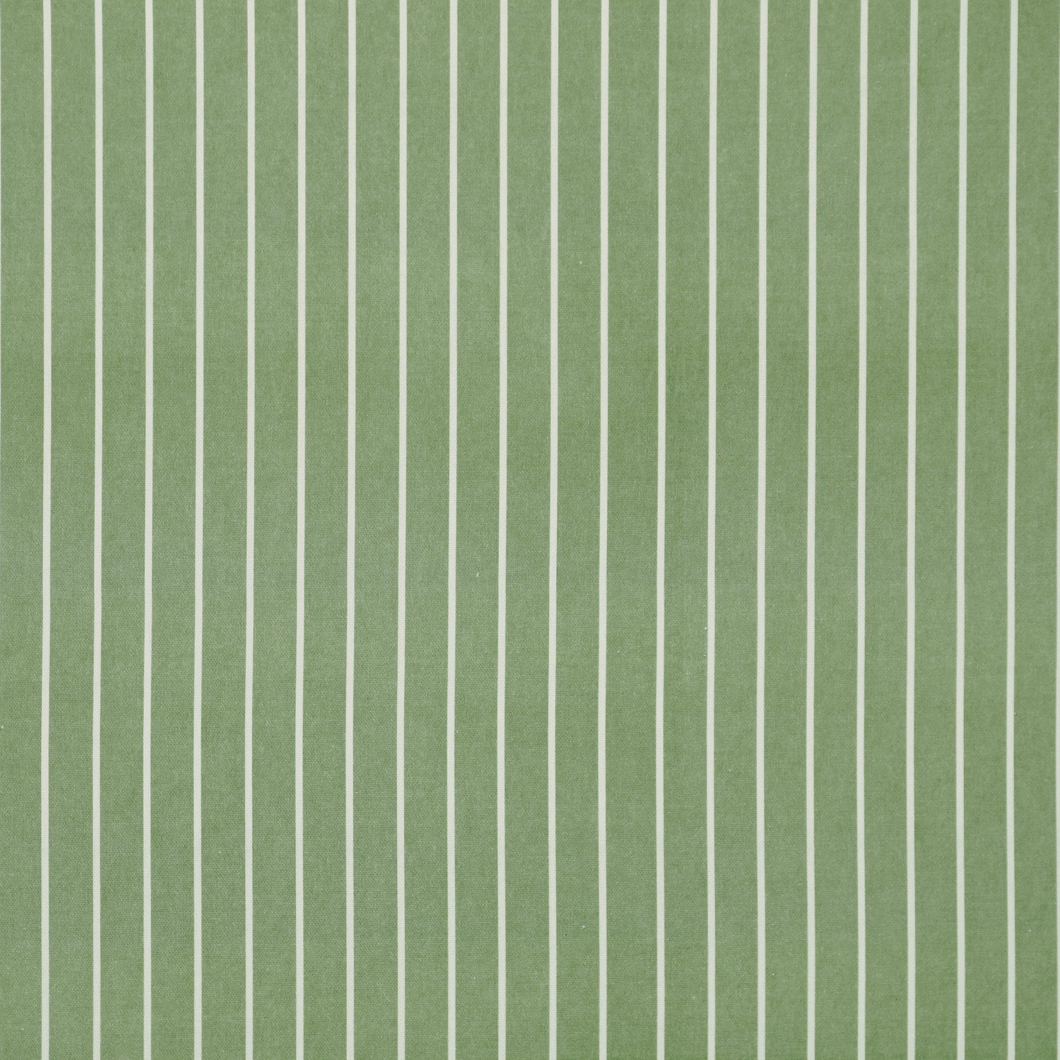 ANTE DECOR Burgess Printed Cotton Stripe Fabric Green