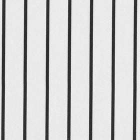 ANTE DECOR Burgess Printed Cotton Stripe Fabric White Black
