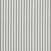 ANTE DECOR Burgess Printed Cotton Stripe Fabric White Black