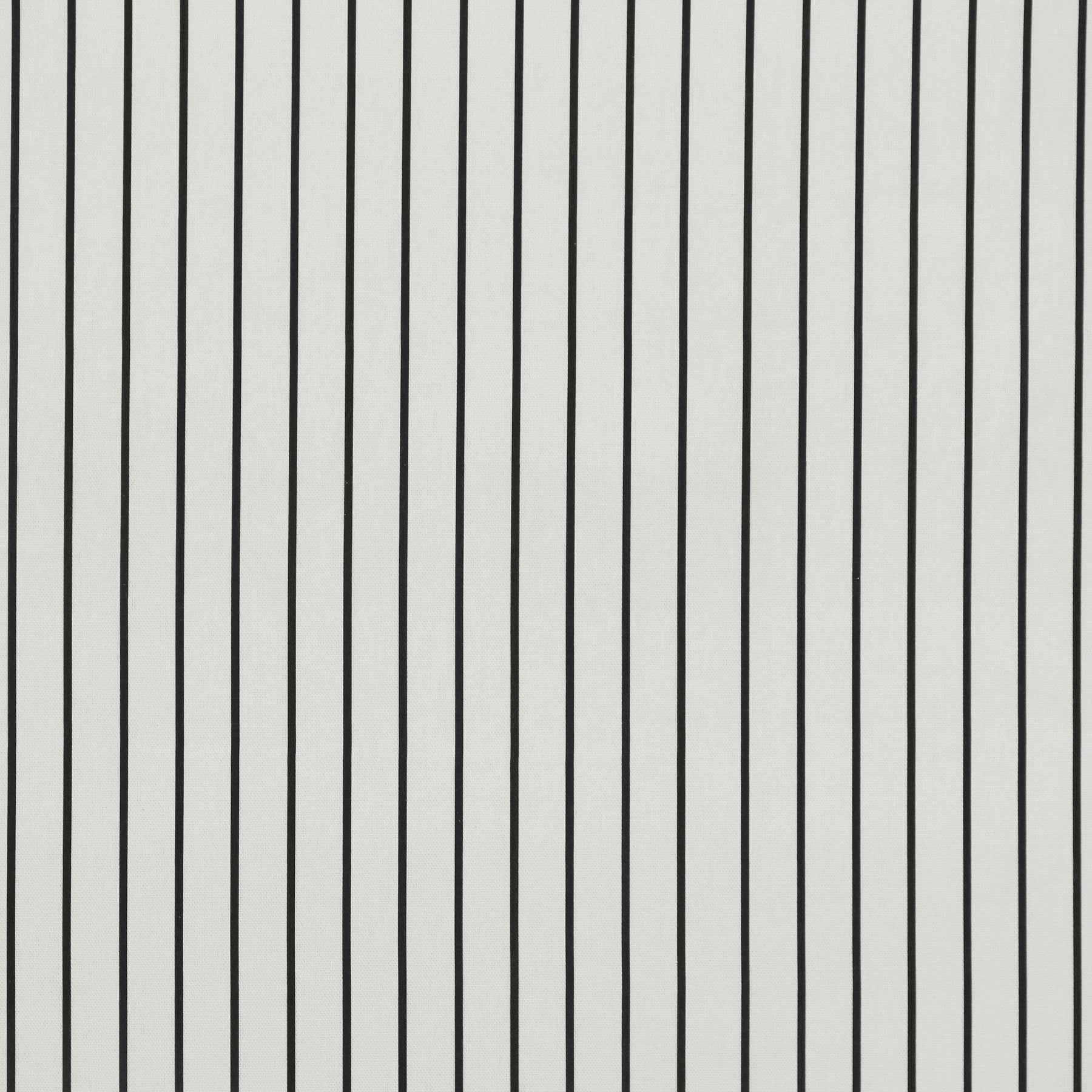 ANTE DECOR Burgess Printed Cotton Stripe Fabric White Black