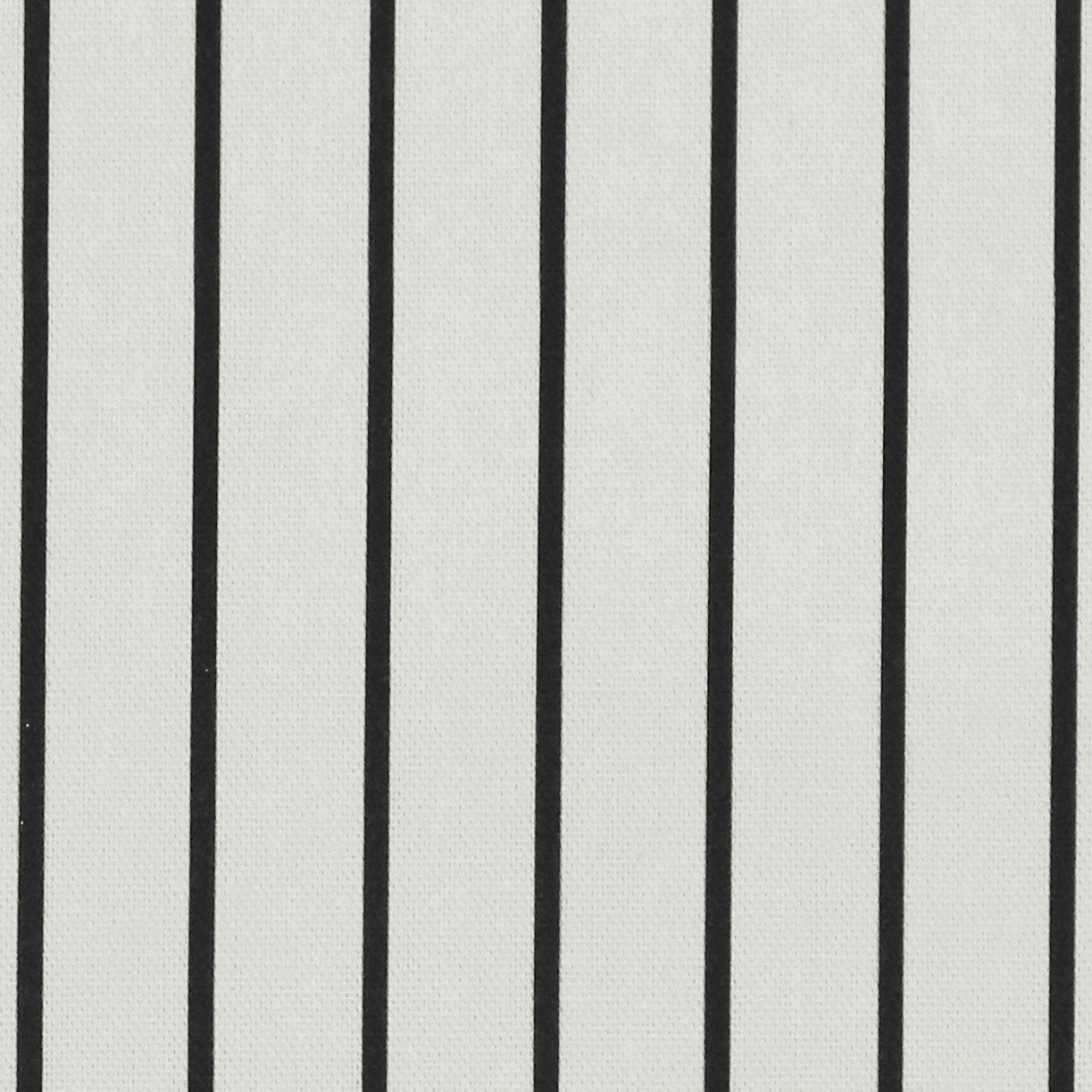ANTE DECOR Burgess Printed Cotton Stripe Fabric White Black