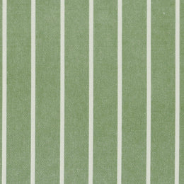 ANTE DECOR Burgess Printed Cotton Stripe Fabric Green