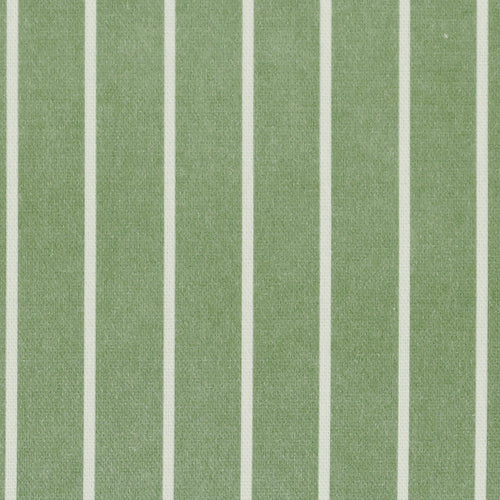 ANTE DECOR Burgess Printed Cotton Stripe Fabric Green