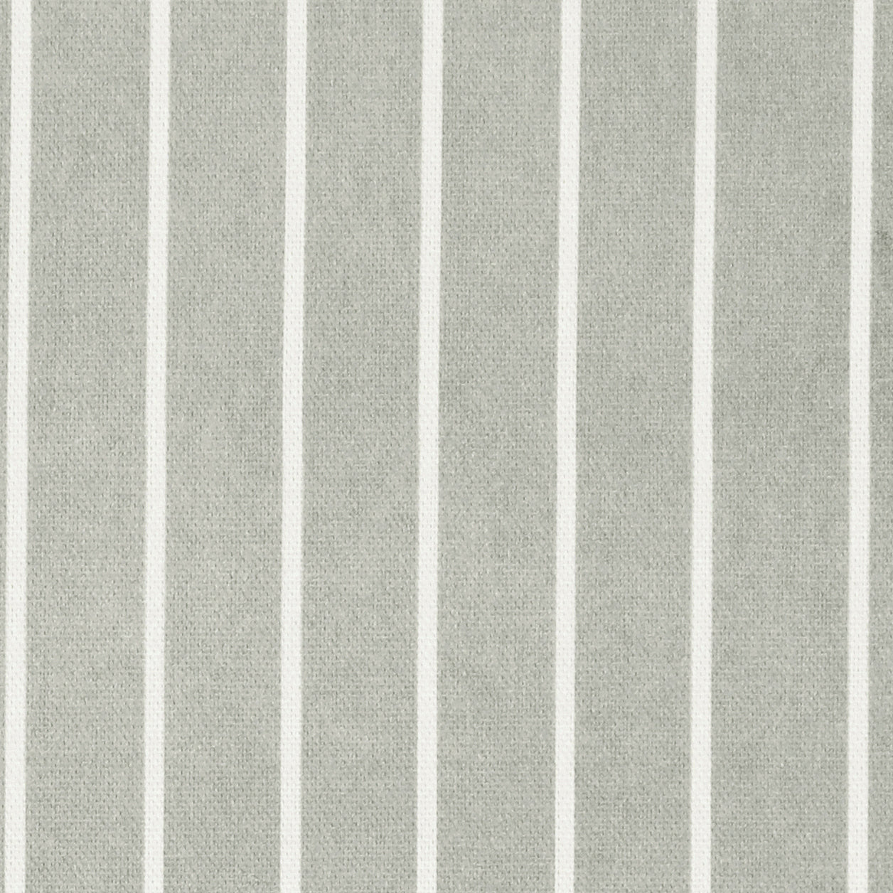 ANTE DECOR Burgess Printed Cotton Stripe Fabric Soft Grey