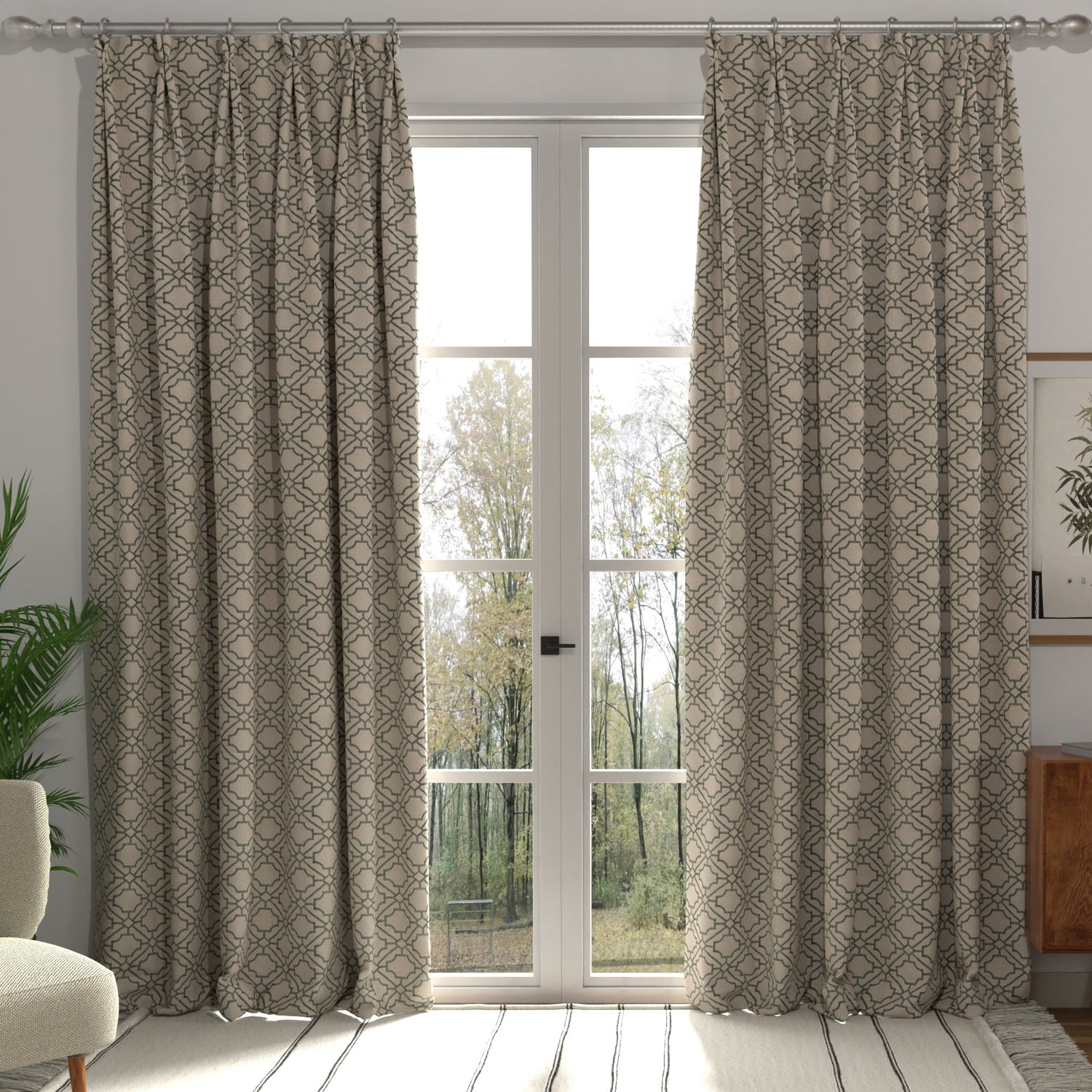 Rocco Made to Measure Curtain Duckegg