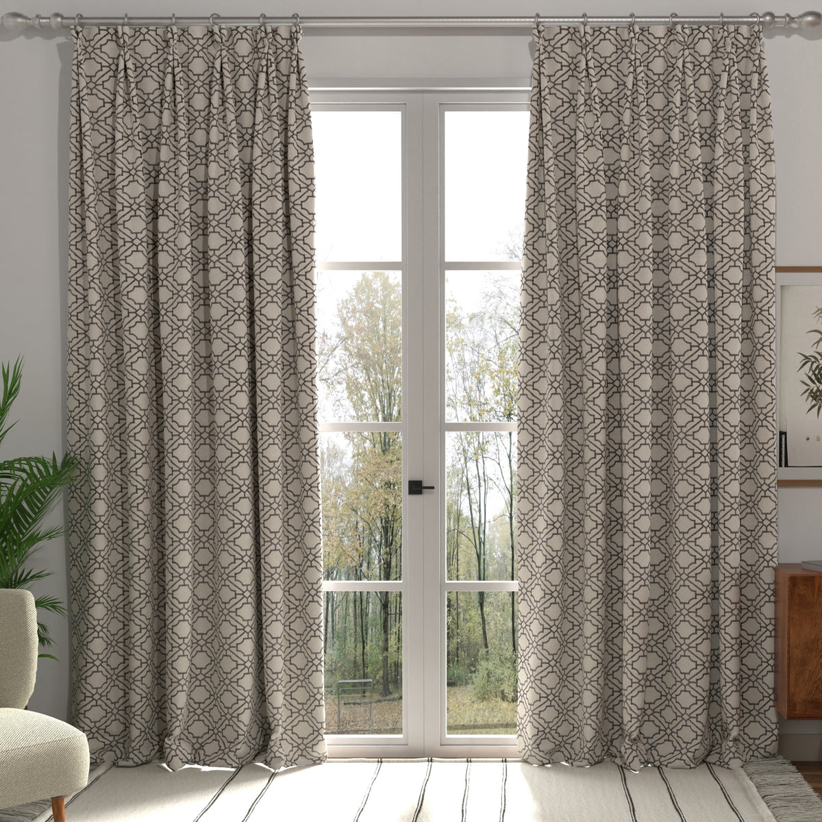Rocco Made to Measure Curtain Graphite