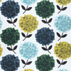 Orla Kiely Hydrangea Made to Measure Wave Curtain + FREE Track Jade
