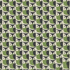 Orla Kiely Owl Made to Measure Wave Curtain + FREE Track Chalky Green