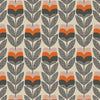 Orla Kiely Rosebud Made to Measure Wave Curtain + FREE Track Orange
