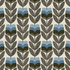 Orla Kiely Rosebud Made to Measure Wave Curtain + FREE Track Powder Blue
