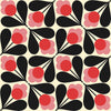 Orla Kiely Sycamore Seeds Made to Measure Wave Curtain + FREE Track Fuchsia