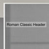 ANTE DECOR Celest NO JOINS Sheer Made To Measure Roman Blind White