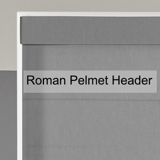 ANTE DECOR Celest NO JOINS Sheer Made To Measure Roman Blind White