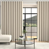 Kris Woven Diamond Made To Measure Curtains + FREE Track - Wave Vanilla