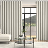 Ren Herringbone Woven Made To Measure Curtains + FREE Track - Wave Pearl