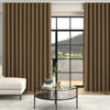 Jillian Soft Plain Made To Measure Curtains + FREE Track - Wave Tan