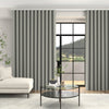 Arla Soft Texture Made To Measure Curtains + FREE Track - Wave Reflection