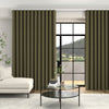 Jillian Soft Plain Made To Measure Curtains + FREE Track - Wave Fern