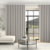 Lindy Shimmer Woven Made To Measure Curtains + FREE Track - Wave Misty