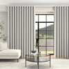 Kris Woven Diamond Made To Measure Curtains + FREE Track - Wave Cloud