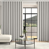 Kris Woven Diamond Made To Measure Curtains + FREE Track - Wave Cloud