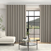 Arla Soft Texture Made To Measure Curtains + FREE Track - Wave Silver