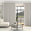 Lindy Shimmer Woven Made To Measure Curtains + FREE Track - Wave Snow
