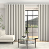 Manco Textured Stripe Made To Measure Curtains + FREE Track - Wave Bone
