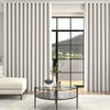 Kris Woven Diamond Made To Measure Curtains + FREE Track - Wave Alabaster