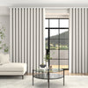 Kris Woven Diamond Made To Measure Curtains + FREE Track - Wave Alabaster