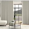 Grace Jacquard Floral Made To Measure Curtains + FREE Track - Wave Frost