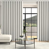 Jem Jacquard Stripe Made To Measure Curtains + FREE Track - Wave Daisy