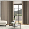 Fae Textured Plain Made To Measure Curtains + FREE Track - Wave Taupe