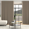 Arla Soft Texture Made To Measure Curtains + FREE Track - Wave Latte