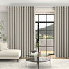 Ren Herringbone Woven Made To Measure Curtains + FREE Track  - Wave Linen