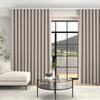 Lindy Shimmer Woven Made To Measure Curtains + FREE Track - Wave Putty