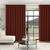 Ella Soft Velvet Made To Measure Curtains + FREE Track - Wave Auburn