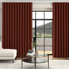 Ella Soft Velvet Made To Measure Curtains + FREE Track - Wave Auburn