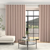 Manco Textured Stripe Made To Measure Curtains + FREE Track - Wave Candy
