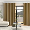 Jillian Soft Plain Made To Measure Curtains + FREE Track - Wave Gold